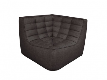 Canapé et fauteuil N701 pouffe noir